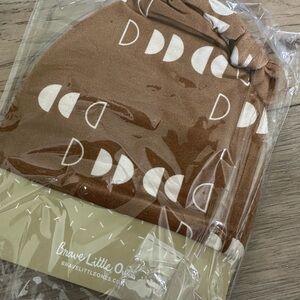 Brave Little Ones Brown and White Kids Beanie